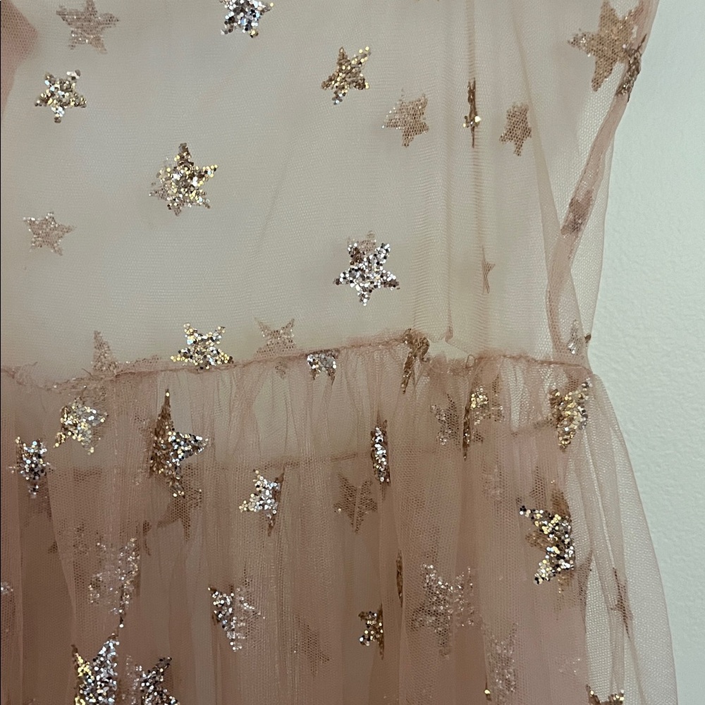 🌸✨ Lirika Matoshi Pink Star Tulle Maxi Dress – Size Small ✨🌸 - Picture 8 of 9